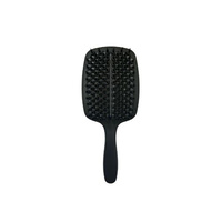 Szczotka do rozczesywania duża płaska dwustronna z włosiem DOUBLE SIDE BLACK