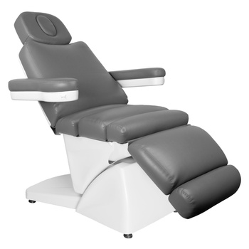 Fotel kosmetyczny elektr. Azzurro 878 5 siln. szary