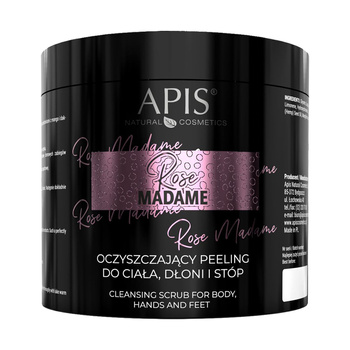 Apis rose madame, oczyszczający peeling do ciała i stóp 700 g