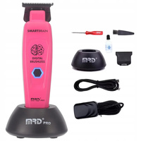 MRD Pro Smart Brain GMT-90-4 PINK - trymer bezprzewodowy do włosów i brody - kolor różowy