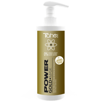 POWER GOLD MASK - CAPILAR ANTIENCRESPAMIENTO MASK - Maska "Anti-frizz" przeciw puszeniu się włosów 400 ml