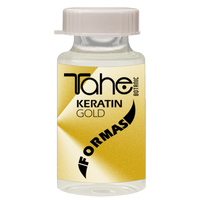 BOTANIC GOLD FINISHING - KERATIN FORMAS - Ampułki do stylizacji włosów z olejem arganowym i czystą keratyną - 10x10 ml - Perełka TAHE nr.50