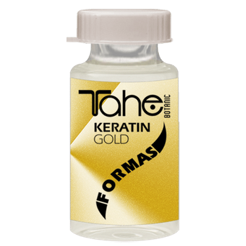 BOTANIC GOLD FINISHING - KERATIN FORMAS - Ampułki do stylizacji włosów z olejem arganowym i czystą keratyną - 10x10 ml - Perełka TAHE nr.50
