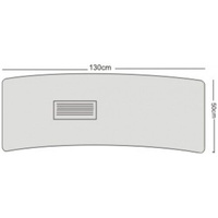 Biurko Giovanni DM135P białe z pochłaniaczem