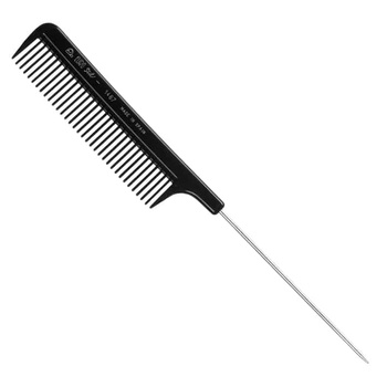 Grzebień fryzjerski metalowy szpikulec szerokie zęby 21,5 cm EUROSTIL