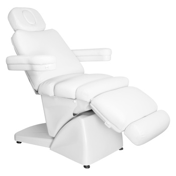 Fotel kosmetyczny elektr. Azzurro 878 5 siln. biały