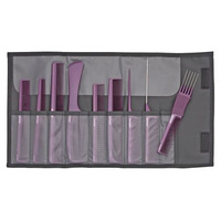 Zestaw grzebieni fryzjerskich 9 szt. k.fiolet - More JAGUAR nr.11