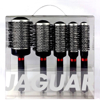 Zestaw szczotek JAGUAR do modelowania z serii T 5 sztuk (T-300/ T-310/T-330/T-350/T-370) + szczotka JAGUAR do czyszczenia szczotek