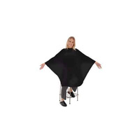 Peleryna fryzjerska czarna ARTERO (zapięcie na haftke)