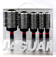 Zestaw szczotek JAGUAR do modelowania z serii T 5 sztuk (T-300/ T-310/T-330/T-350/T-370) + szczotka JAGUAR do czyszczenia szczotek