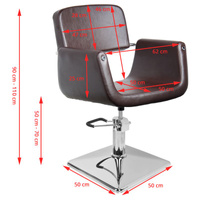 Gabbiano fotel fryzjerski Helsinki brązowy