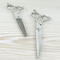 MATAKKI Zestaw CLASSIC FLOWER Degażówki + Nożyczki fryzjerskie - rozmiary 5.5, 6.0 lub 6.5 cali - Nowy model 2021!