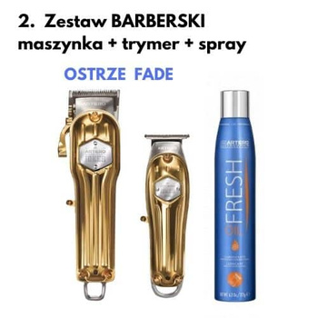 Zestaw Urodzinowy LIMITED Maszynka fryzjerska JOKER ,  Trymer fryzjerski bezprzewodowy JOKER MINI ,  Spray do czyszczenia i smarowania ostrza OIL FRESH 300 ml