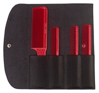 JRL Zestaw grzebieni barberskich z etui J001