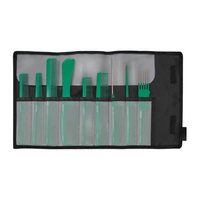 Zestaw grzebieni fryzjerskich 9 szt. k.szmaragd