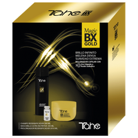 MAGIC BX GOLD PACK - Zestaw do pielęgnacji domowej po zabiegu BOTOX (Szampon 300 ml + Maska 300 ml + Ampułki 5 x10 ml)