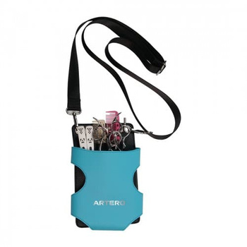 Etui torba crossbody na nożyczki ROYALE LIGHT BLUE ARTERO - Promocja nr.87