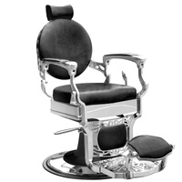 GABBIANO FOTEL BARBERSKI PRESIDENT CZARNY