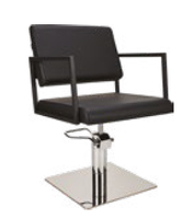 Fotel Fryzjerski LOFT Ayala 48H baza kwadrat chromowana