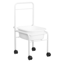 Brodzik do pedicure na kółkach biały