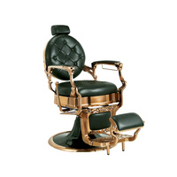 MIRPLAY Fotel barberski KIRK GRS - kolor Green Rose Gold