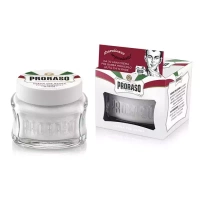 PRORASO Krem przed goleniem do skóry wrażliwej Sensitive Green Tea linia biała 100ml