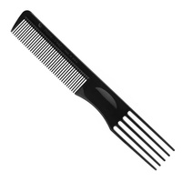Grzebień fryzjerski 19 cm / 5 zębów do tapirowania  EUROSTIL zestaw 12 sztuk