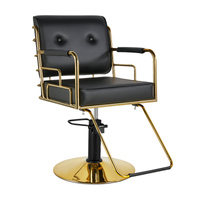 HAIR SYSTEM FOTEL FRYZJERSKI PRATO ZŁOTO - CZARNY