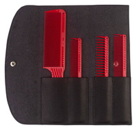 JRL Zestaw grzebieni barberskich z etui J001 