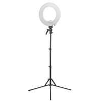 Lampa pierścieniowa Ring light 12' 35W led biała + statyw