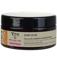 ORGANIC CARE CHROMA SYSTEM - Dore Sealing Mask - Maska do włosów farbowanych ze złotą komosą ryżową, keratyną roślinną i witaminą C do włosów rudych i karmelowych 300 ml