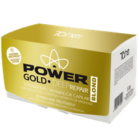 POWER GOLD MASK - GOLD POWER DEEP REPAIR BLOND - Ampułki eliminujace puszenie włosów blond 6 x 10 ml - Perełka TAHE nr.77